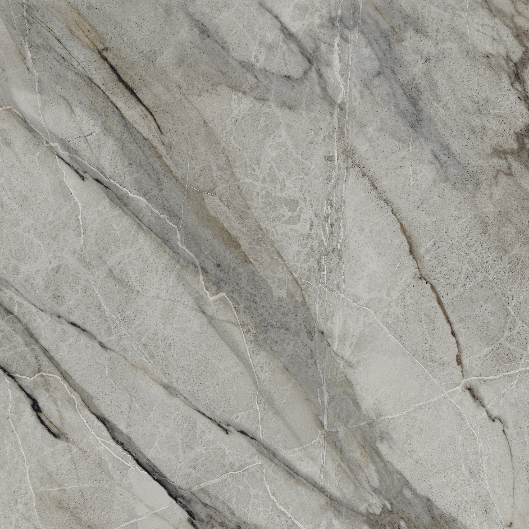 Cerámica Mármol Ravena Grigio de color Gris oscuro, estilo mármol y acabado silky