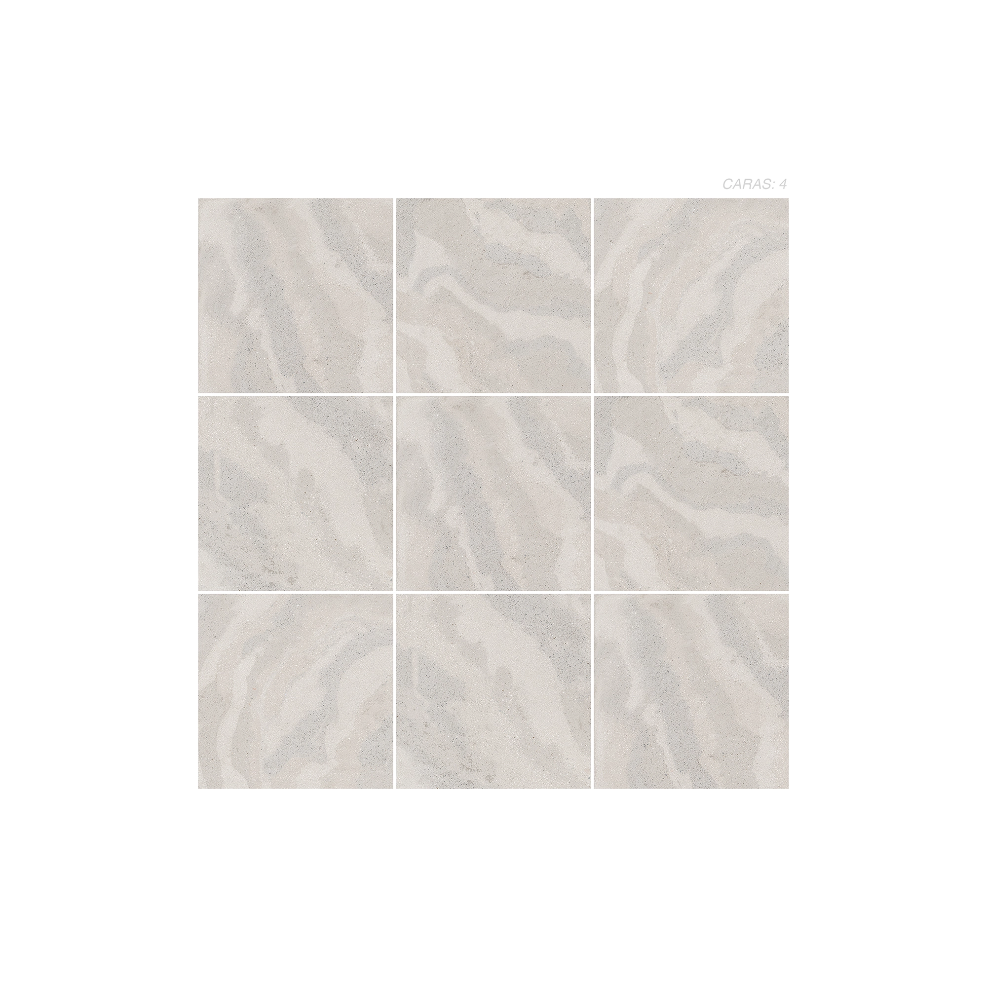 Panel estilo arena natural con ondas Cerámica piedra Aureon co 4 caras diferentes